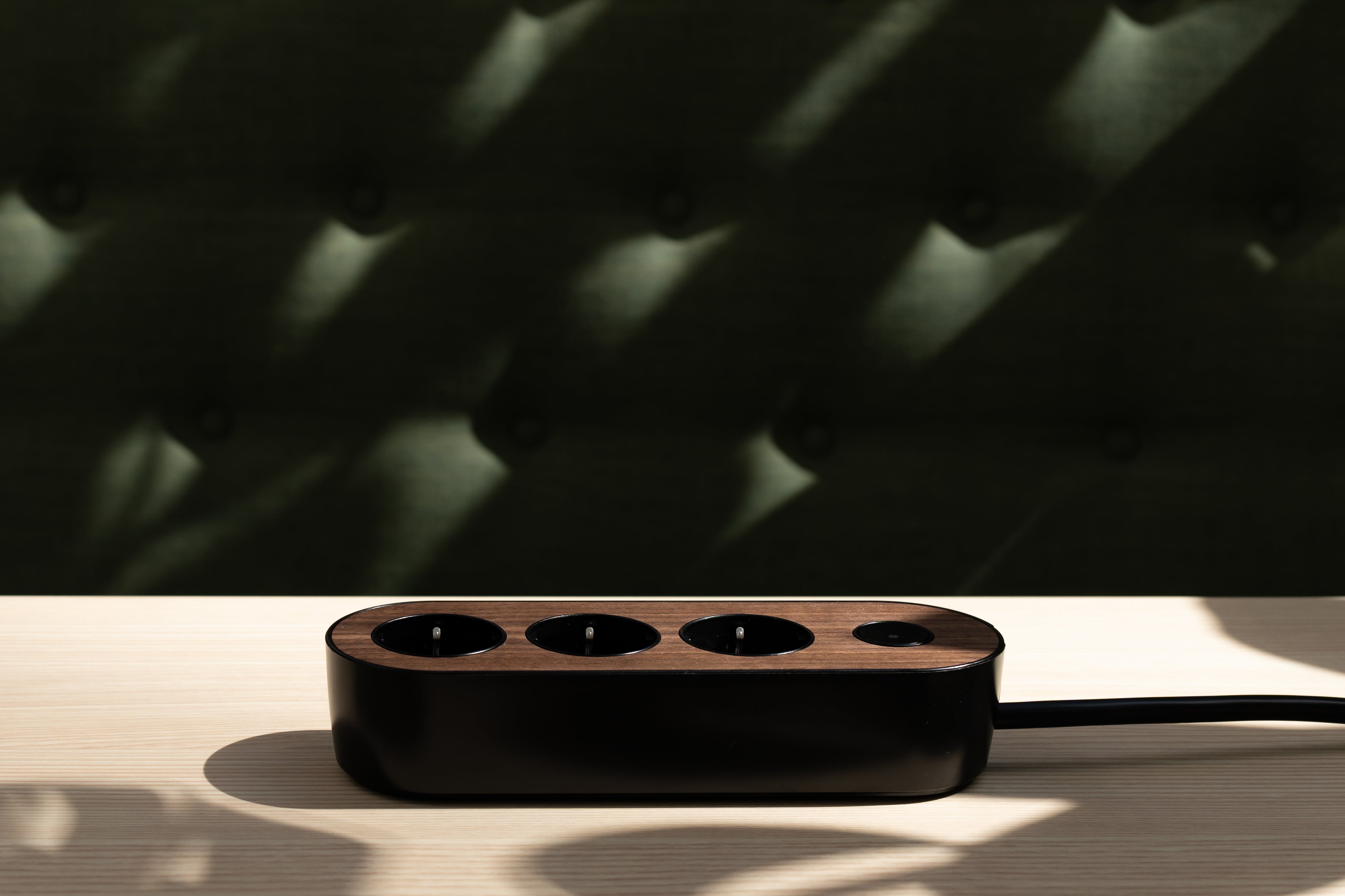 MyNolla design power strip black walnut Nordic Innovation Shop