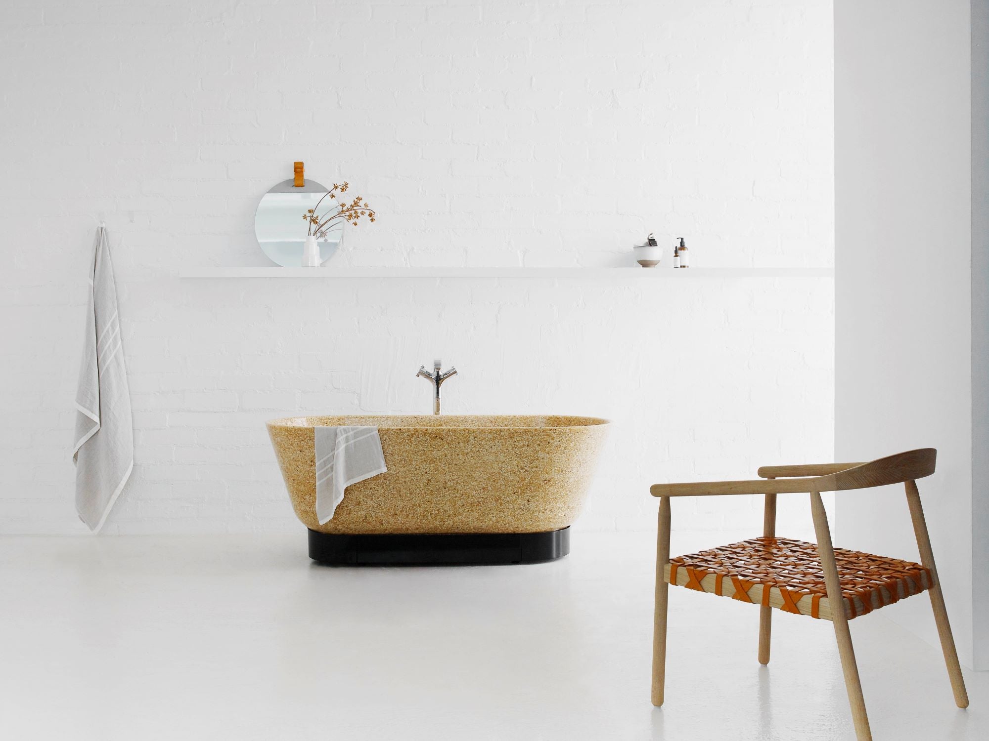 Woodio Flow Bathtub Natural - Nordic Innovation Shop